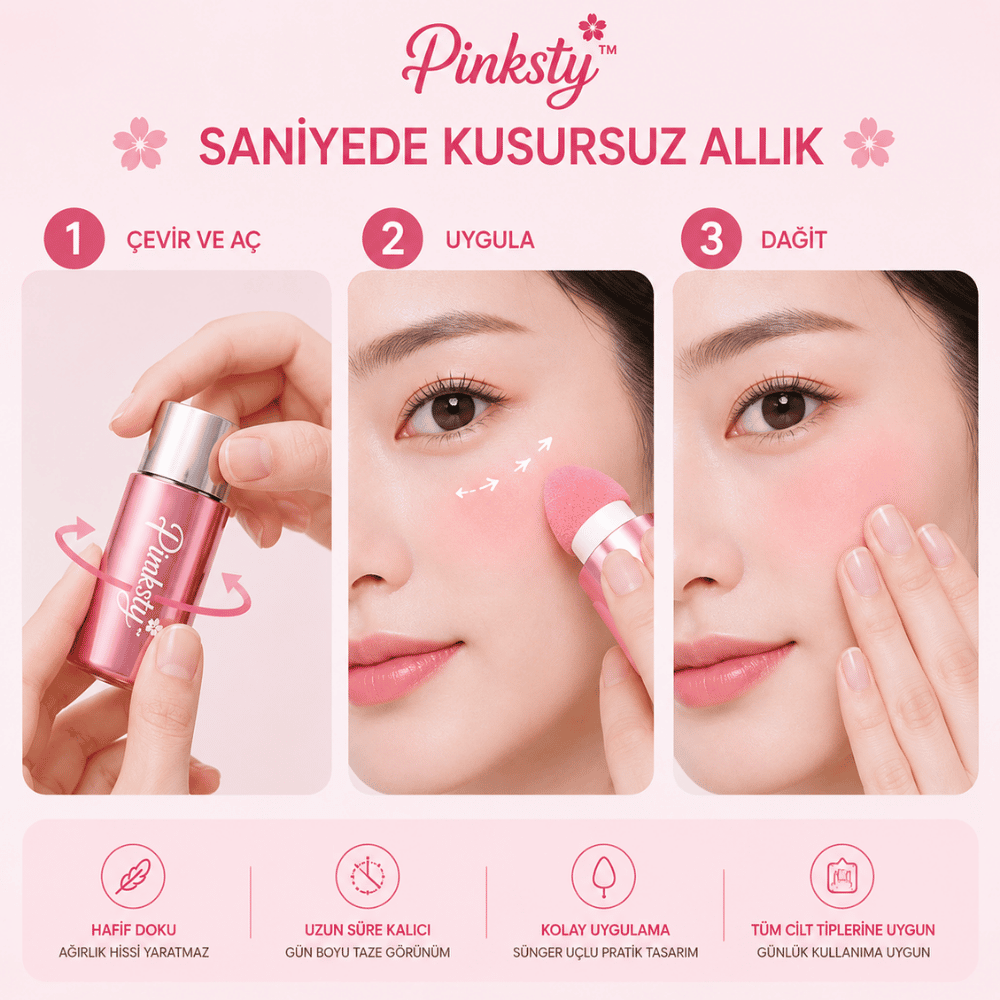 Pinksty Kadife Likit Allık